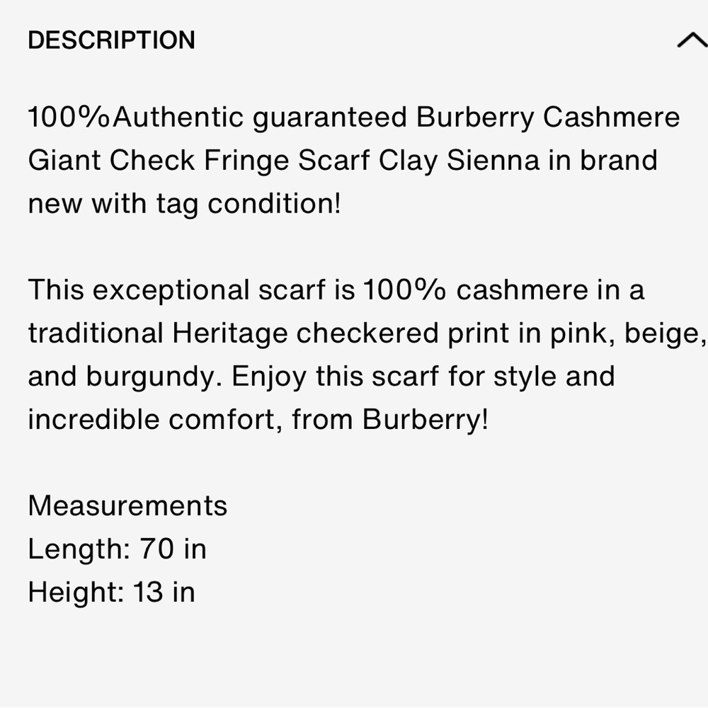 Nwt Burberry cashmere scarf - Picture 12 of 12